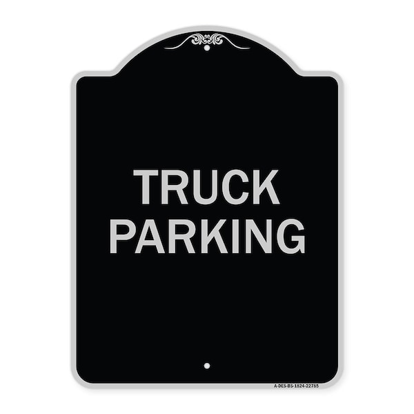 Truck Truck Parking Heavy-Gauge Aluminum Architectural Sign, 24" x 18", BS-1824-22785